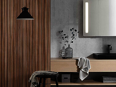 Designwände Badezimmer